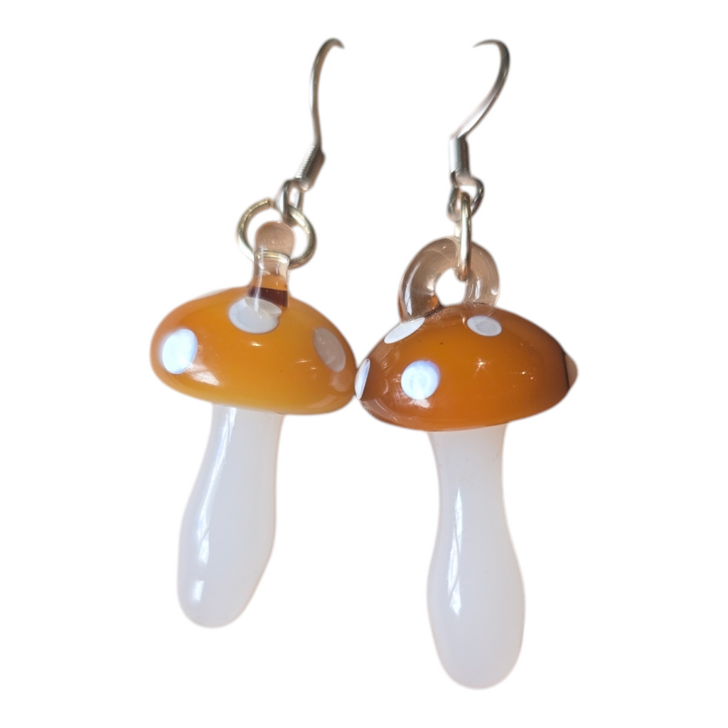 Sunshine Glass Gifts | ER Dangle Mushroom